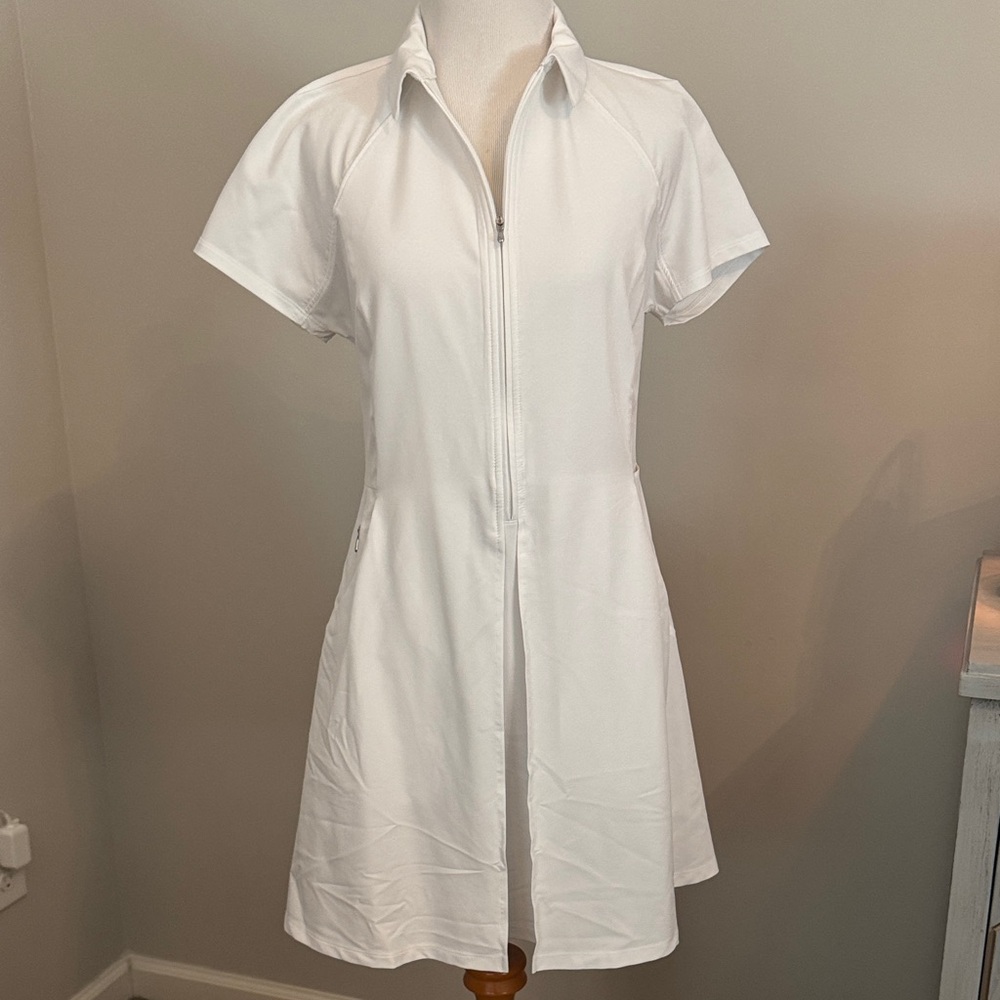Athleta Athletic White Mini Dress, XS